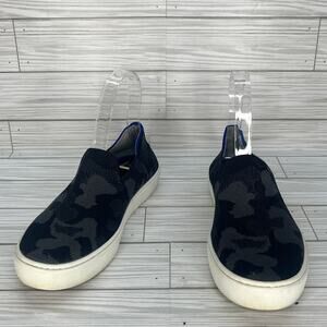 Rothy's Women's The Original Slip On Sneakers in Gray Camo Print Size 6.5